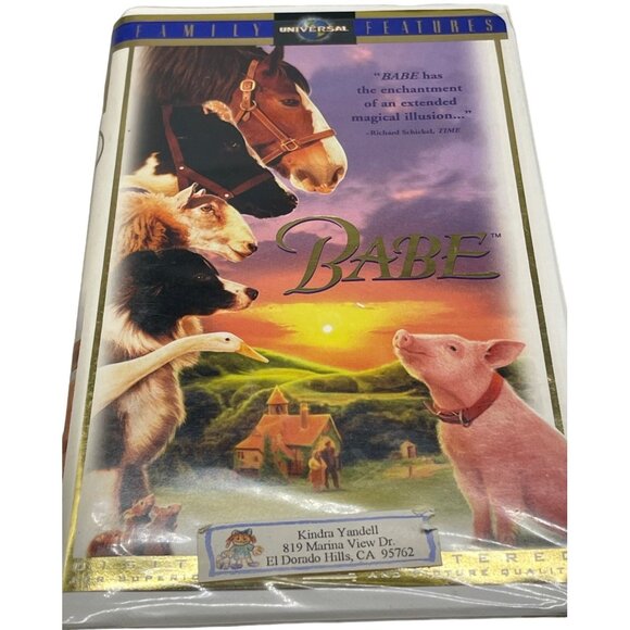 Babe VHS tape rated G 1998 Universal 1h 32 min family features READ - Picture 1 of 4